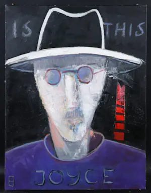 Philip Vencken - Olieverf op doek, Is this James Joyce kopen? Bied vanaf 60!