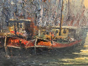 Jan Bevort - Amsterdam canal with the Montelbaanstoren kopen? Bied vanaf 100!