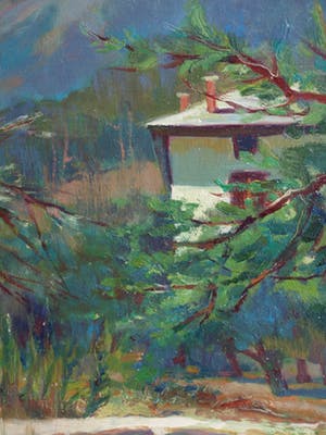 Klaas Pijlman - Olieverf op canvasboard , Cornetta, Italië - gesigneerd & ingelijst – 1980 kopen? Bied vanaf 35!