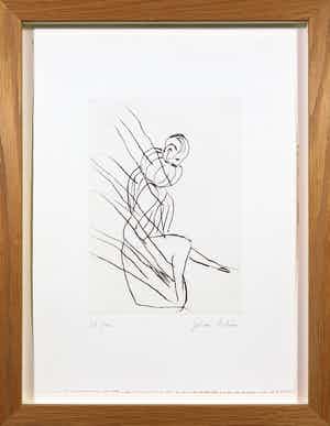 Johan Tahon - Droge naald ets, Z.T. Figuren verkocht voor € 150!