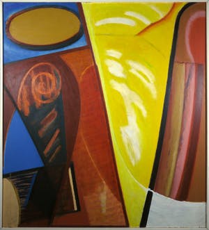 Han Sterk - Olieverf op paneel, Z.T. Abstracte compositie - Ingelijst (Zeer groot) kopen? Bied vanaf 1!