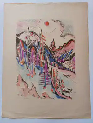 Jan Wiegers - Berglandschap bij Ticino verkauft für € 90!