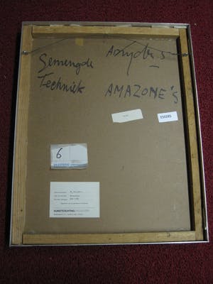 Ad Snijders - gesigneerde Surrealistische Gemengde Techniek "Amazones" kopen? Bied vanaf 10!