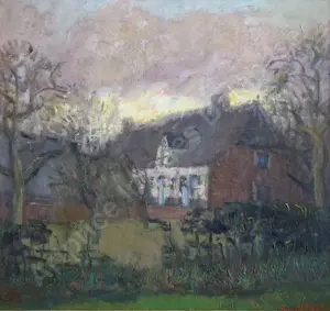 Romain Malfliet - Monumentale monografie & toegeschreven olieverfschilderij Oude Molen Delft kopen? Bied vanaf 85!