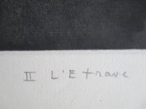Therese Robert - Ets "II L'etrave" kopen? Bied vanaf 30!