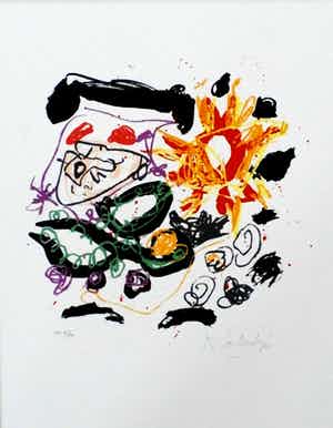 Kees Salentijn - zeefdruk: Compositie verkocht voor € 55!