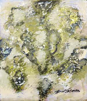 Bert Braam - Acryl op paneel, Zonder titel verkocht voor € 1!