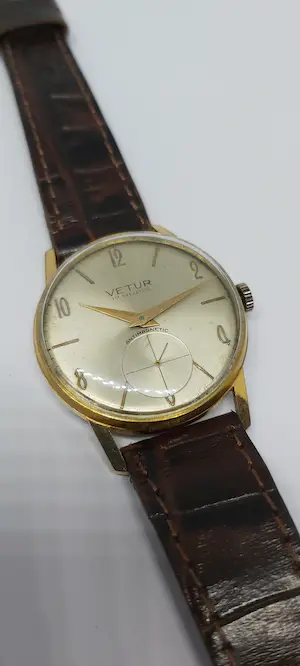 Vintage Vetur Gold Plated Heren Horloge 1970 kopen? Bied vanaf 115!