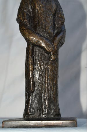 Brons (Onbekend) - Oud bronzen beeld , “Vrouw” – Uit nalatenschap van Herman van den Eerenbeemt kopen? Bied vanaf 1!