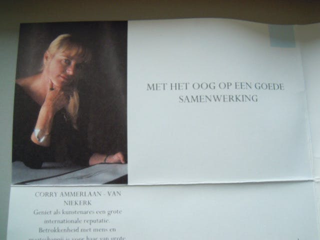 Corry Ammerlaan - Prachtig beeldje " Met het oog op een goede samenwerking " kopen? Bied vanaf 25!