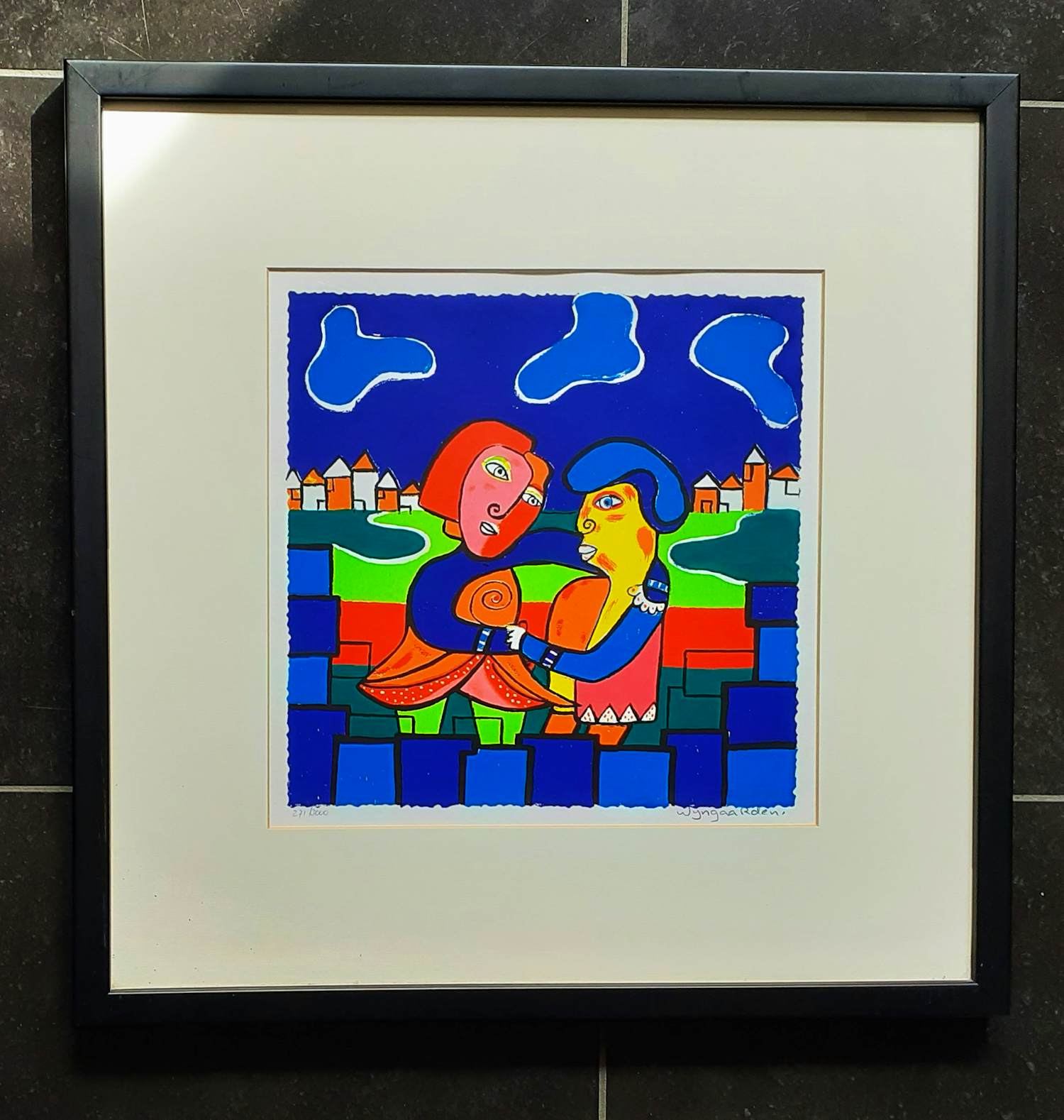 Maartje Wijngaarden - Kleurenlitho ‘Geluk ‘ verkocht voor € 40!