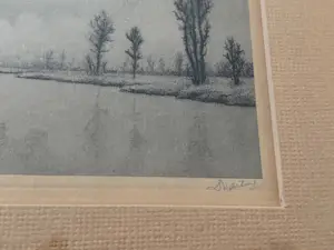 Dirk Harting - Waterlandschap met bomen kopen? Bied vanaf 30!