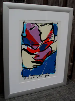 Herman Brood - ingelijste zeefdruk: Kook van jou(nette lijst!) kopen? Bied vanaf 595!