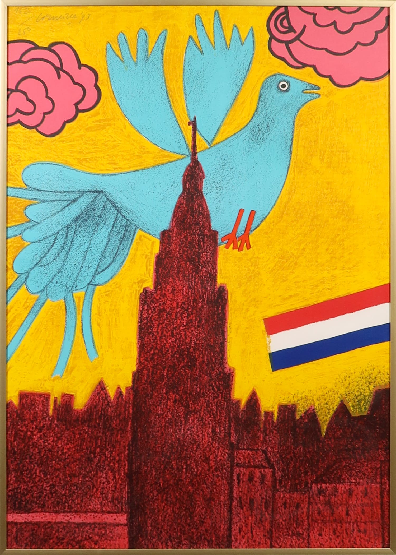 Corneille - Litho, Arnhem - Ingelijst verkocht voor € 150!