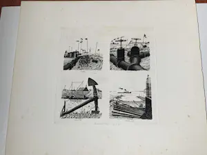 Herman Berserik - Ets Deltawerken 1963 op 4 locaties kopen? Bied vanaf 90!