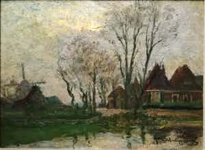 Joseph van de Wall Perne - Boerderijen bij molen verkocht voor € 140!