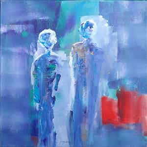 Marten Randa - Acryl op doek, Warm feelings 107 verkocht voor € 1!