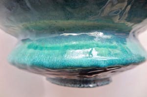 Peter von Hartsvelt Müller - Bijzondere dubbelwandige vaas -In fraai zeegroen en blauw -Druipglazuur -Groot! kopen? Bied vanaf 25!