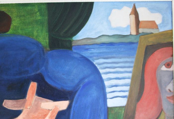 Jan Sierhuis - De blauwe crapaud kopen? Bied vanaf 900!