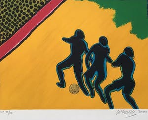 Corneille - Euro 2000 - Litho met bladgoud - ea exemplaar kopen? Bied vanaf 175!