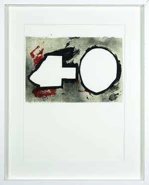 Antoni Tapies - Litho, Sinnieren Über Schmutz - Ingelijst verkocht voor € 1!