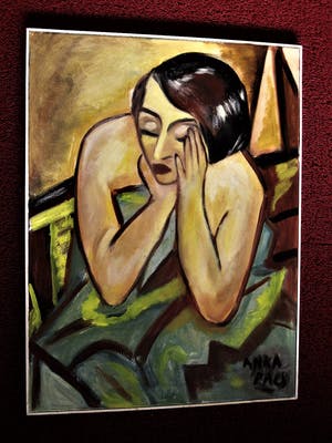 Niet of onleesbaar gesigneerd - Hongarije omstreeks 1950 - Olieverf - Naakt met gesloten ogen - gesigneerd kopen? Bied vanaf 1!