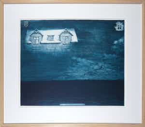 Rolf Weijburg - Kleurenets, Home: Faxaflói, Ireland - Ingelijst verkocht voor € 40!