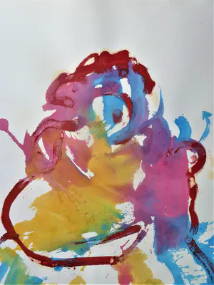 Anton Heyboer - Moeder en kind De oermoeder kleurige krachtige schildering . kopen? Bied vanaf 350!