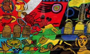Corneille - ingelijste grote litho: Présence Africaine (Prachtige lijst!) kopen? Bied vanaf 1250!