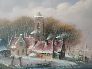 Thomas Heesakkers - Winterlandschap kopen? Bied vanaf 350!