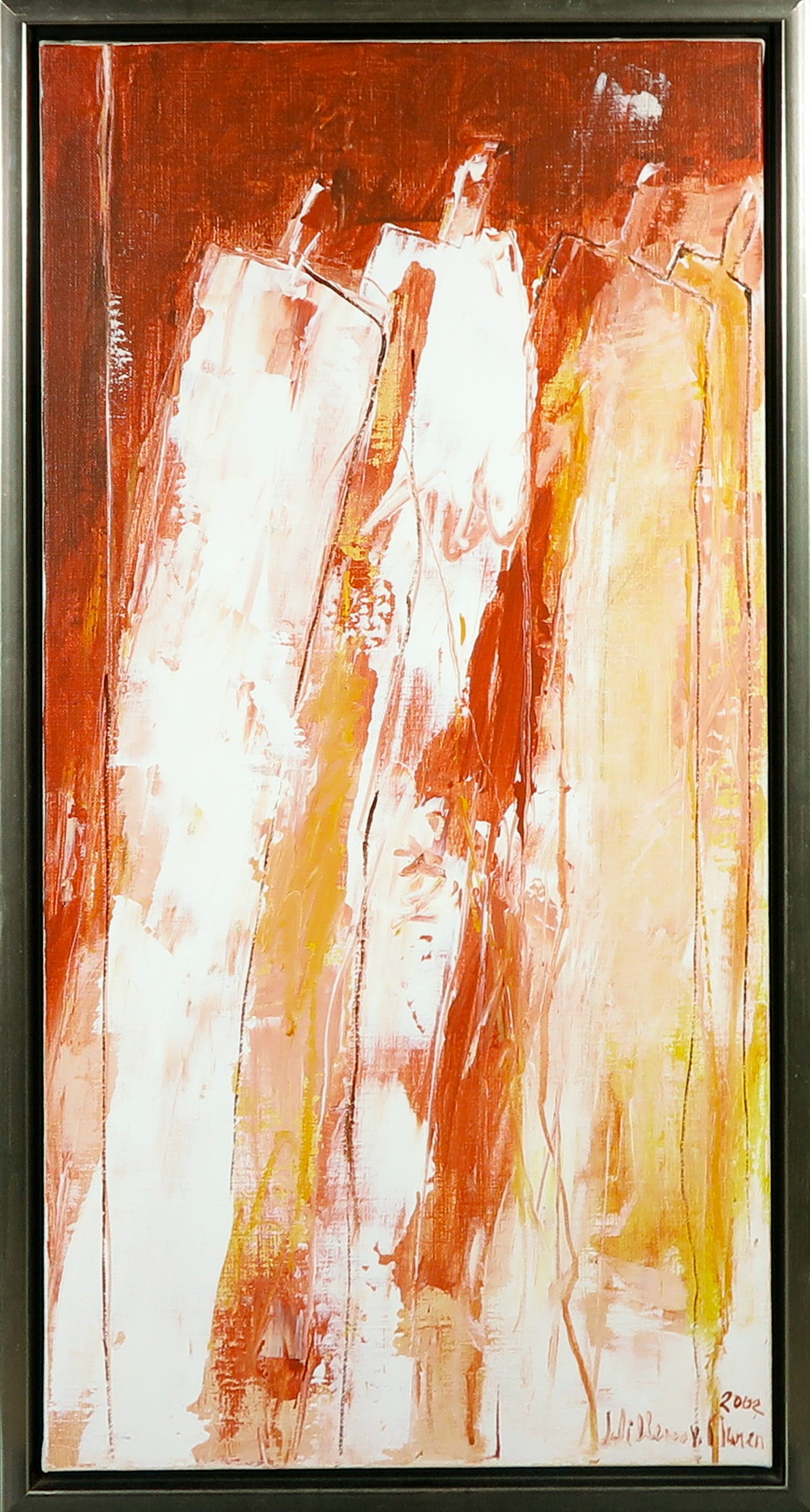 Willem van Nunen - Acryl op linnen, Zonder titel - Ingelijst kopen? Bied vanaf 1!