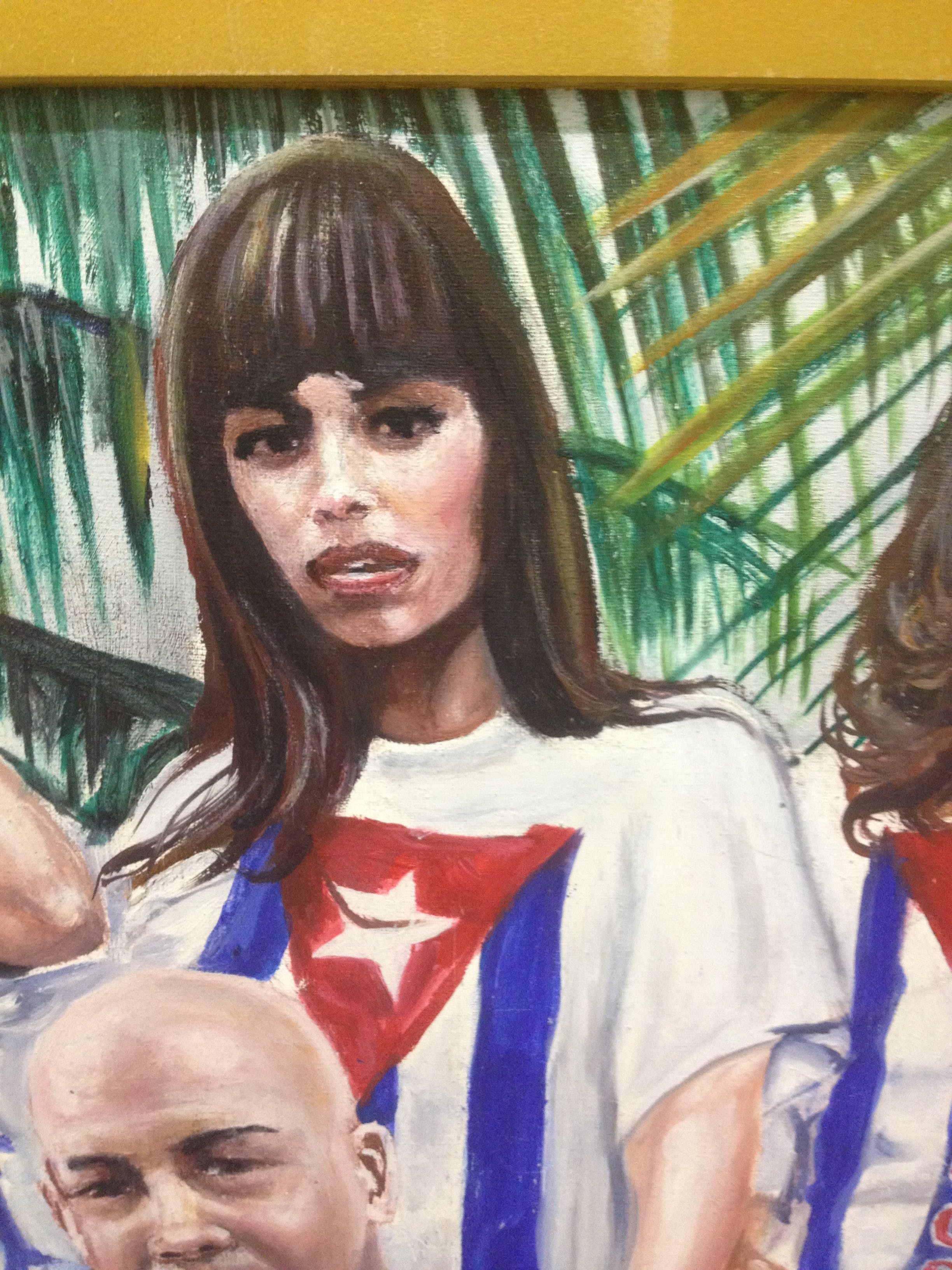 Niet of onleesbaar gesigneerd - Olieverf op doek - Groepsportret Cuba 2009 kopen? Bied vanaf 1!