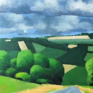 Willem Visser - Eifellandschap met wolkenlucht kopen? Bied vanaf 130!