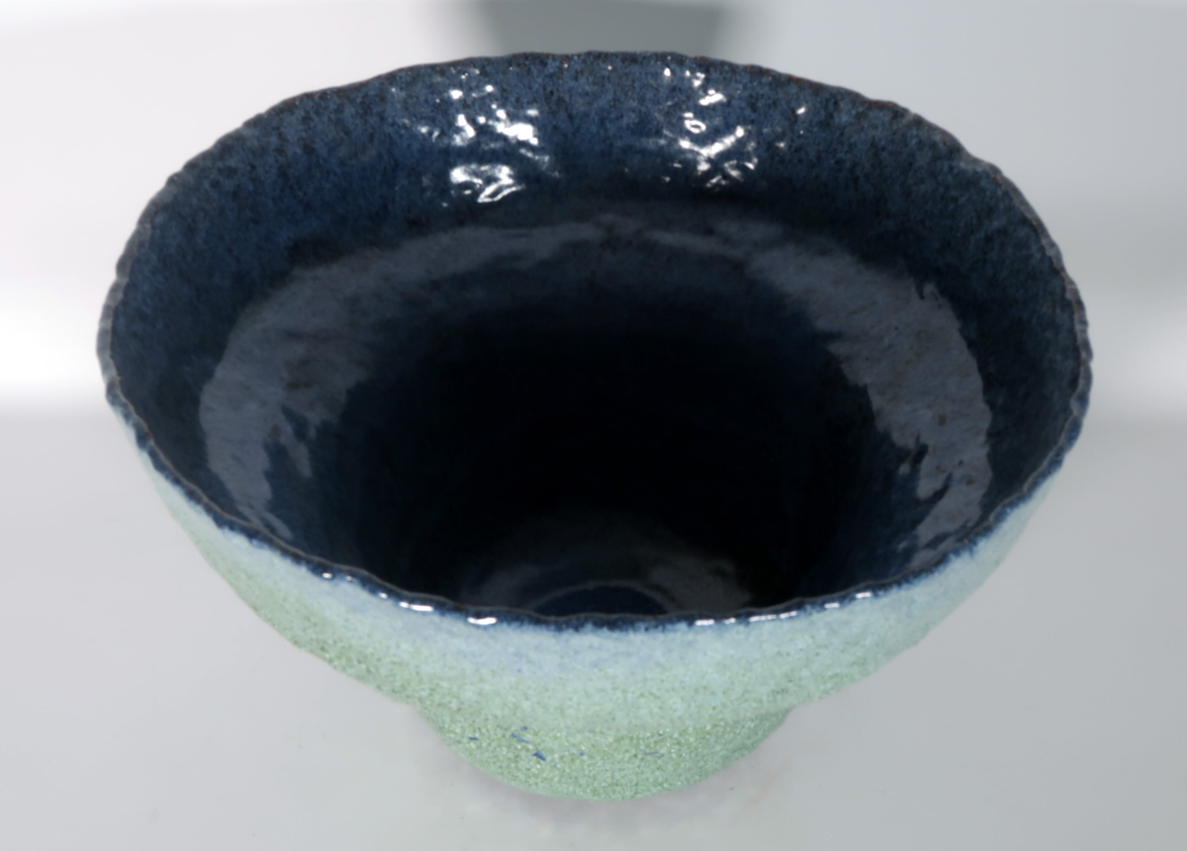 Peter von Hartsvelt Müller - Keramiek, Blauw / groene open vaas (Groot!) kopen? Bied vanaf 70!