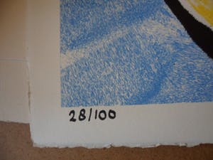 Herman Brood - Zeldzame hand gesigneerde zeefdruk : 'Ramp' kopen? Bied vanaf 125!