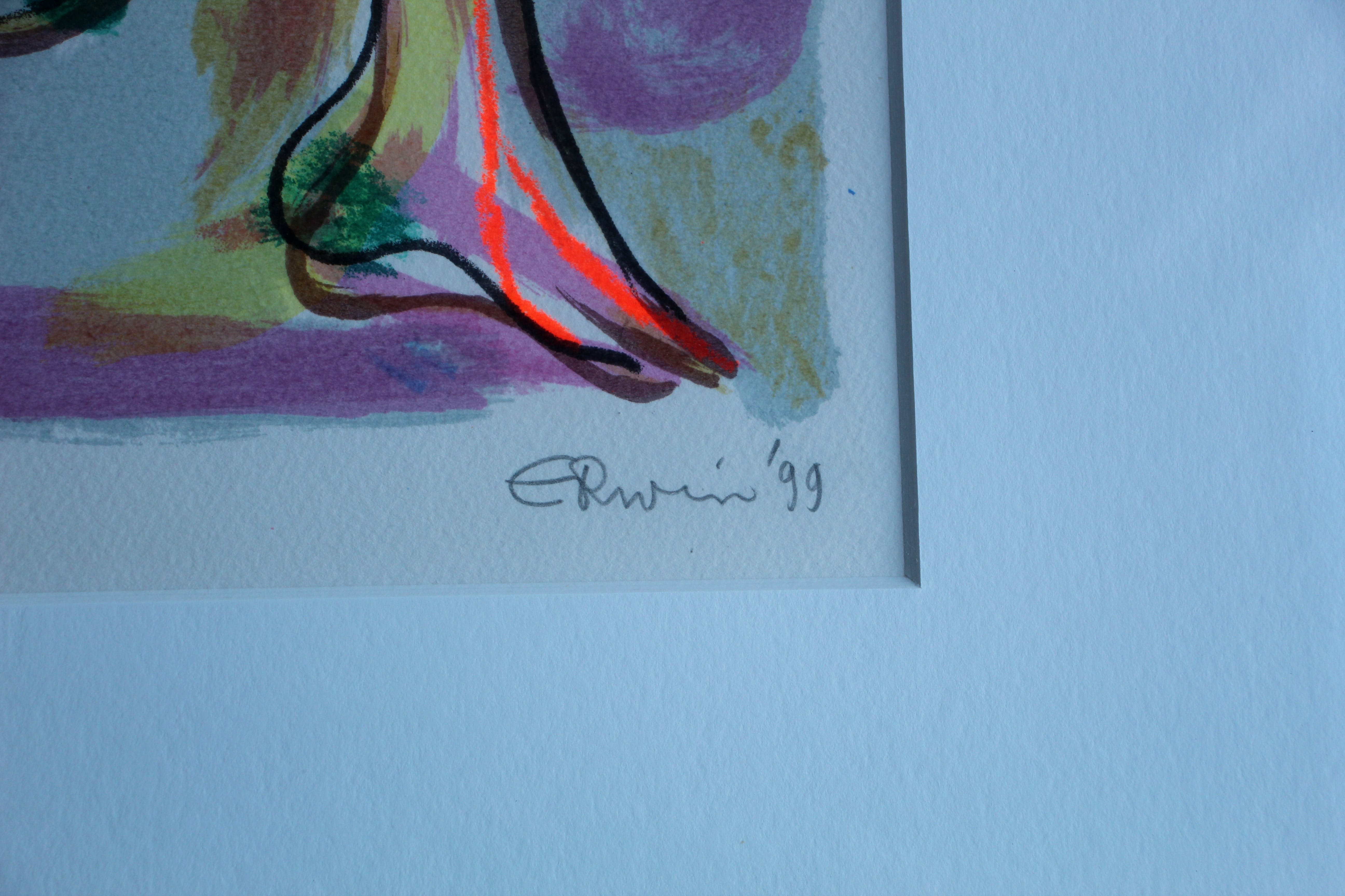 Erwin de Vries - ingelijste zeefdruk: vrouwelijk naakt - 1999 kopen? Bied vanaf 75!