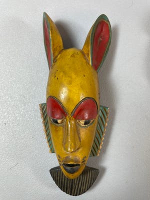 Yoruba - 2 African Yoruba passport masks - Nigeria. kopen? Bied vanaf 15!