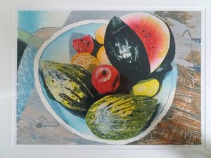 Vincent van Ojen - Stilleven met meloen - groot werk - ingelijst kopen? Bied vanaf 100!