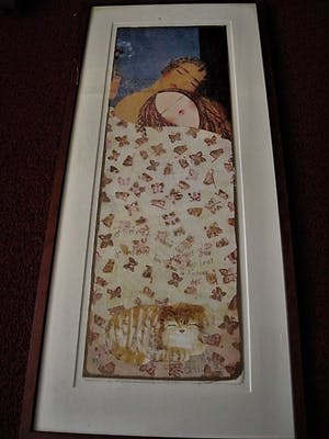 Mohaier Dariush - Virtuoos Iraans Graficus - Gesigneerde Litho - "Lui et Lei" - oplage 88/96 kopen? Bied vanaf 10!