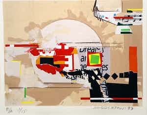 Sam Middleton - zonder titel maar met lijst! verkocht voor € 110!