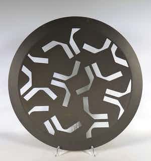 Niet of onleesbaar gesigneerd - Randstad Design, Fruitschaal van gegalvaniseerd aluminium verkocht voor € 1!