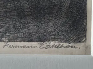 Hermann Kätelhön - original - 1925 - monochrome Lithographie "Berg-arbeiter" bleistift sign. kopen? Bied vanaf 73!