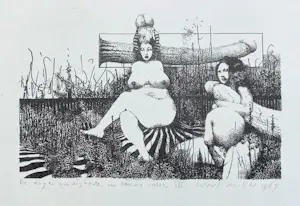 Wout Muller - De eigenaardigheden van tamme rassen III, litho kopen? Bied vanaf 50!