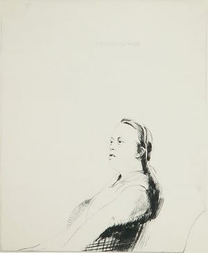 Robbert de Bakker - Ets, meisje in stoel kopen? Bied vanaf 1!