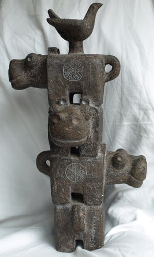 Hans Goddefroy - Beeld, 'Carnaval des animaux' – 42 cm hoog - ca 1988 kopen? Bied vanaf 350!