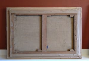 Niet of onleesbaar gesigneerd - Circa 1955 - "Botters op scheepswerf aan water" kopen? Bied vanaf 1!