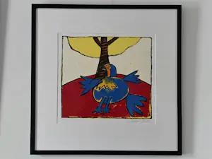 Corneille - Blauwe vogel - Gesigneerd - 2001 kopen? Bied vanaf 300!