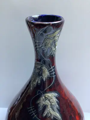 Niet of onleesbaar gesigneerd - Italiaanse vaas - sgraffito techniek kopen? Bied vanaf 1!