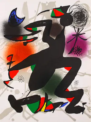 AcheterJoan Miro - Originele lithografie IV - Litografo (Band III) 1977 , Mourlot 1116? Enchérissez de 119!