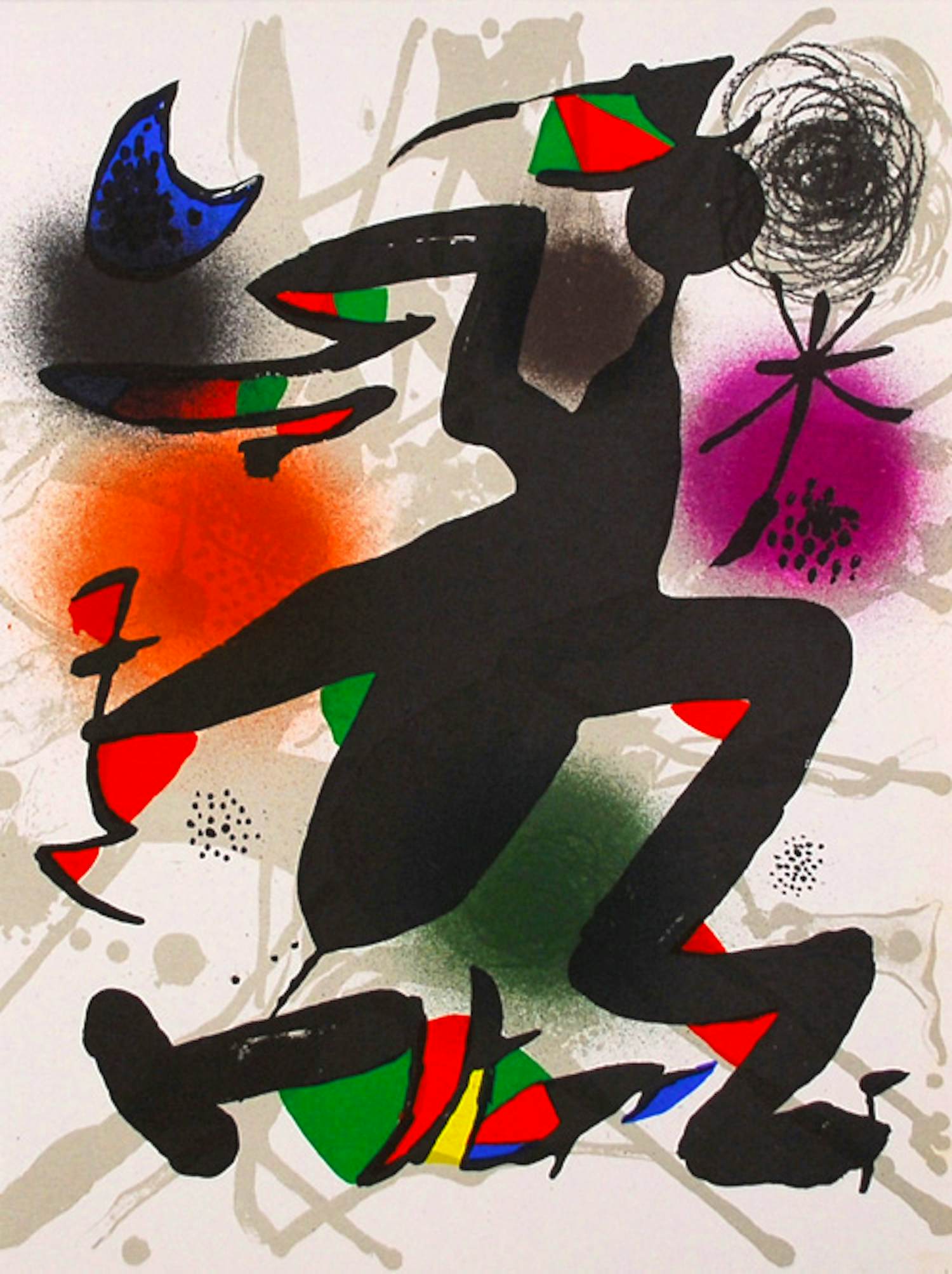 Joan Miro - Originele lithografie IV - Litografo (Band III) 1977 , Mourlot 1116 kopen? Bied vanaf 119!